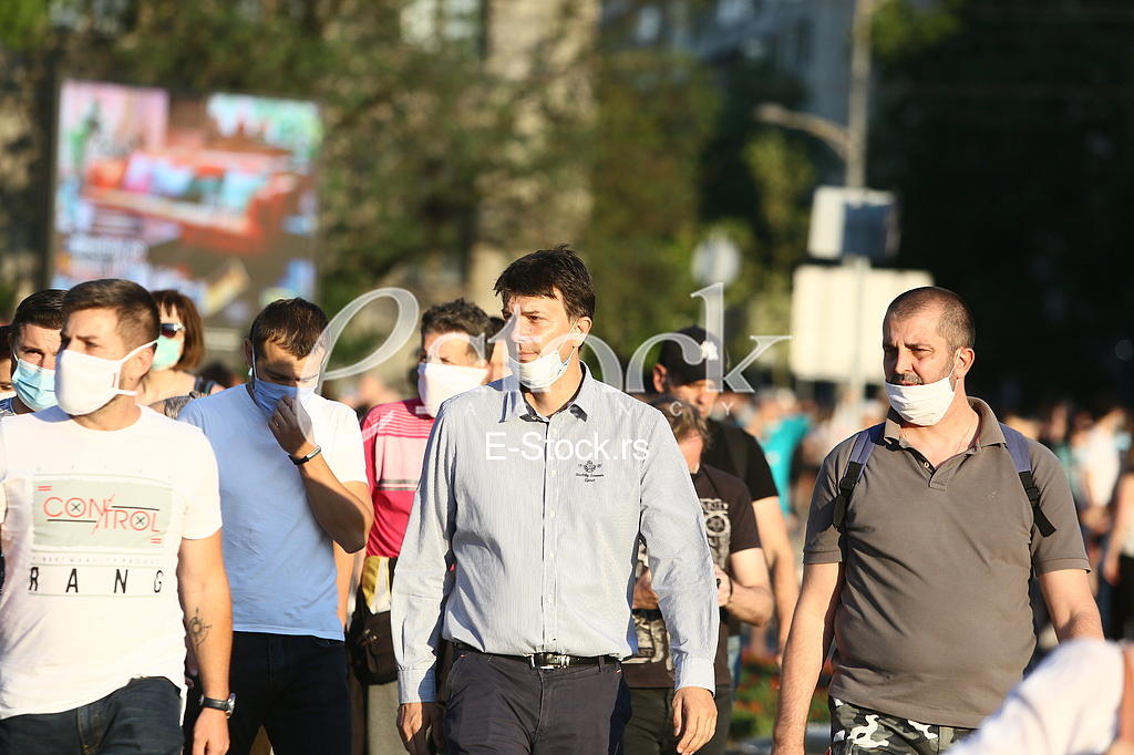 Nikola Jovanovic Protest ispred Skupstine Srbije
