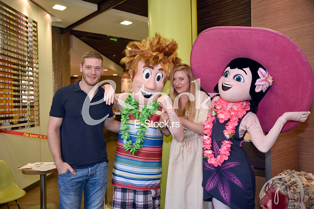 Press conference for the cartoon Hotel Transylvania third part