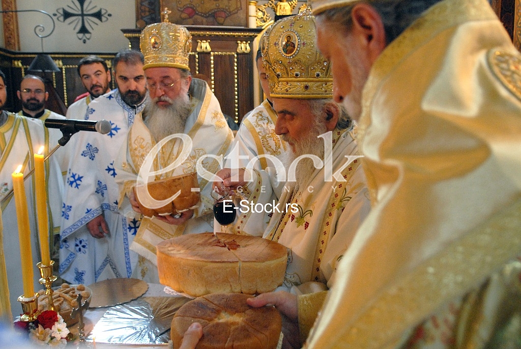 Serbian patriarch Irinej.