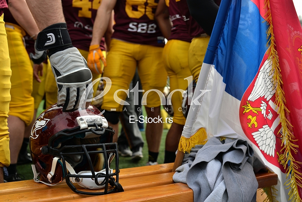 Derby between SBB Vukovi Beograd and Wild Boars Kragujevac