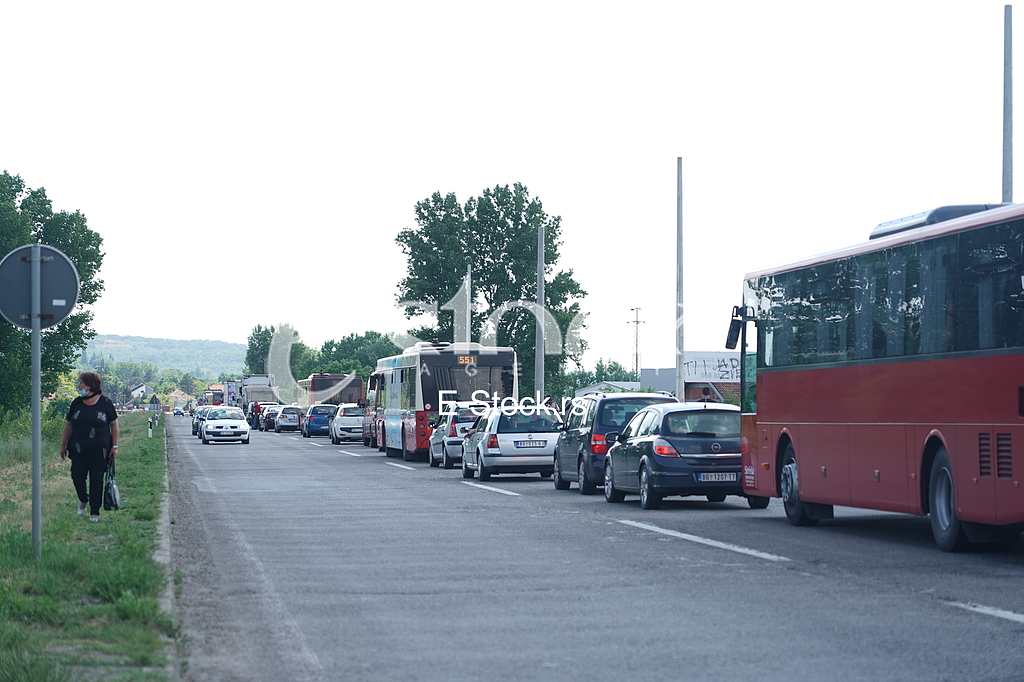 Zastoj  kod Ostuznice do Umke udes