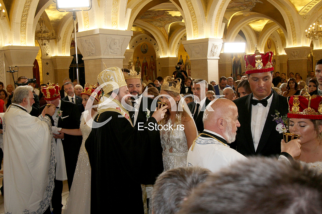 Vencanje Karic, Nebojsa Karic i Ksenija Luhnova,  Nadezda Karic i Dejan Lazarevic, Danica Karic i Nikola Stojilkovic