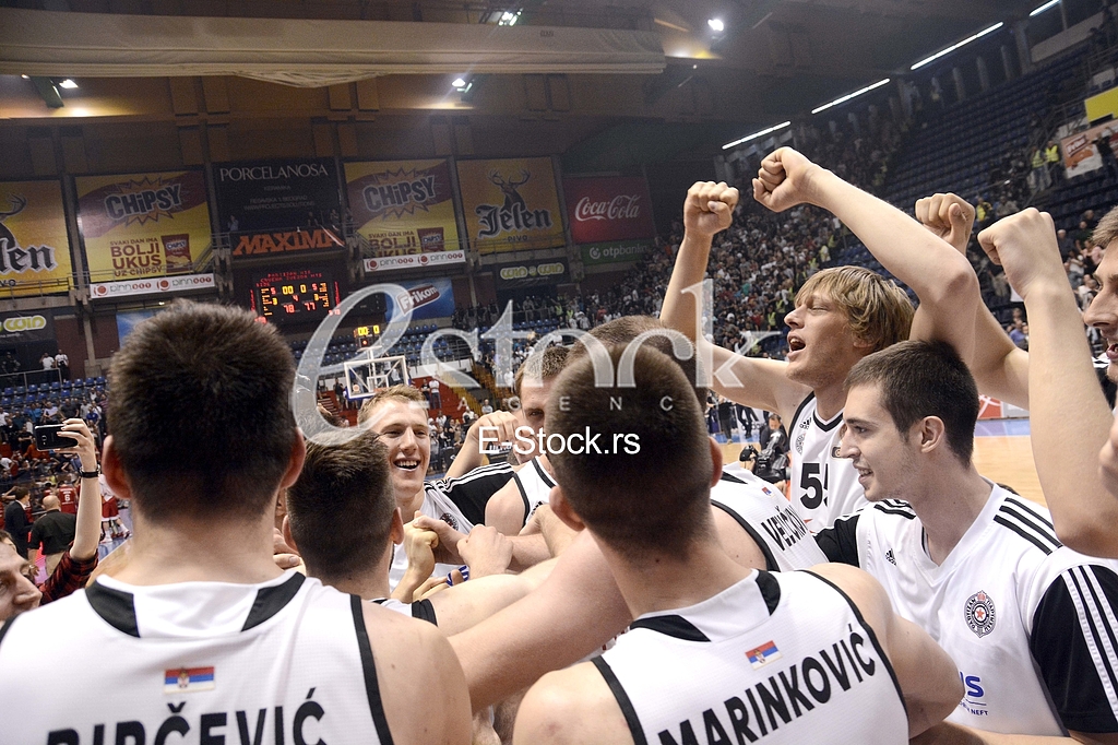  Partizan-Red Star, basketball derby game.
