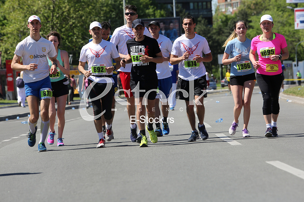 Street runners at 29th Belgrade marathon