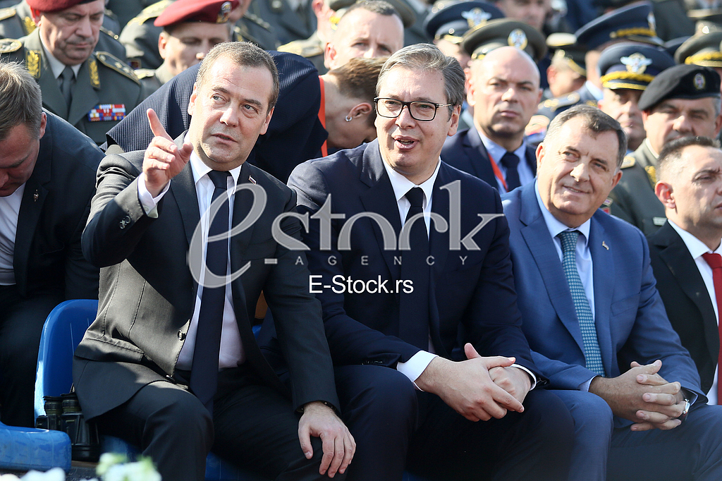 Dmitrij Medvedev Aleksandar Vucic Milorad Dodik