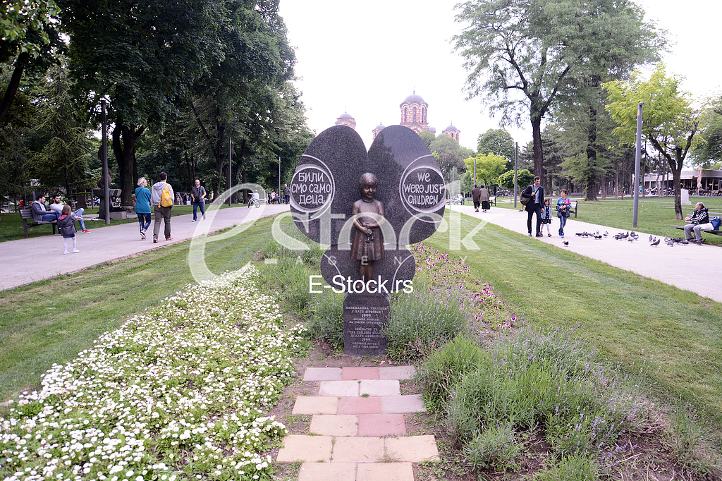  We were just children, monument in Tasmajdan Park