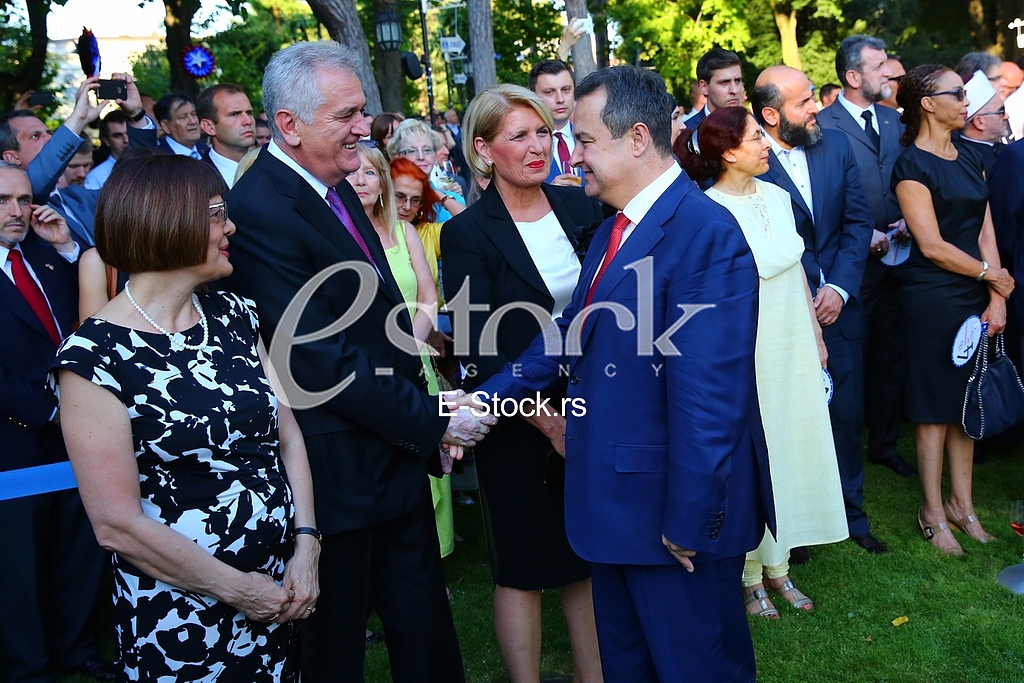 The traditional reception at the residence of the US ambassador