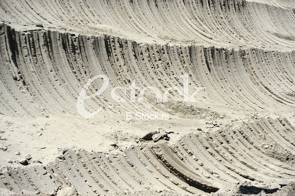 Close-up of Copper Mine Open Pit Excavation
