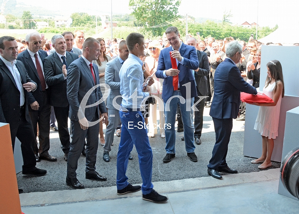 Bekament production of styrofoam opened by Prime Minister Aleksandar Vucic