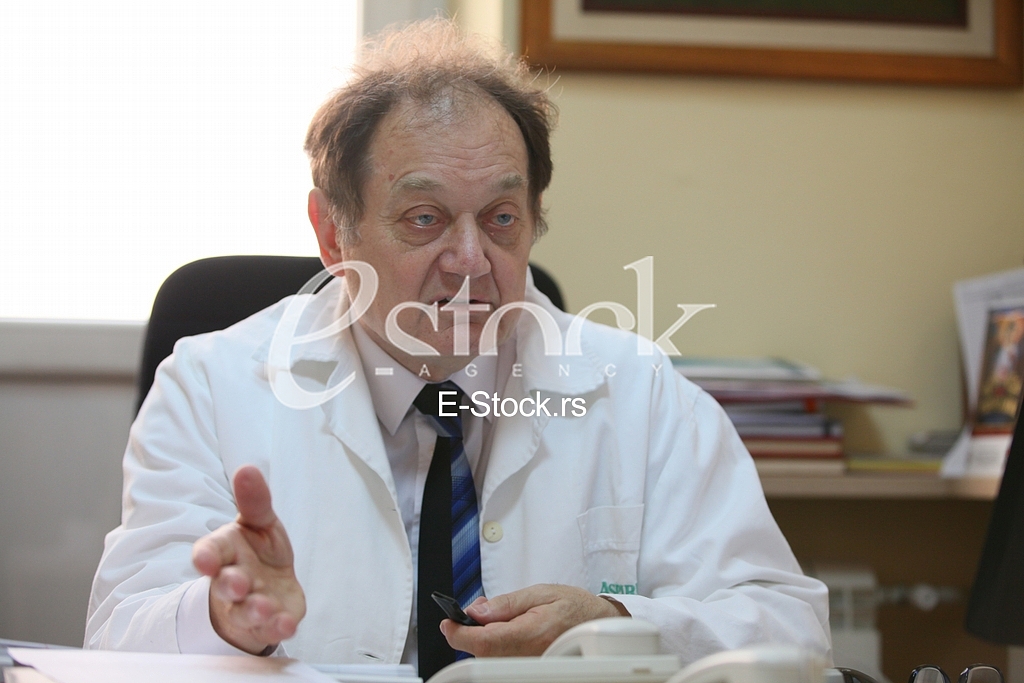 Dr Miljko Ristic.Interview for newspaper Serbia telegraph.Clinical centre Cardio.