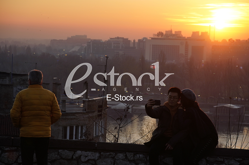 Zalazak sunca na Kalemegdanu