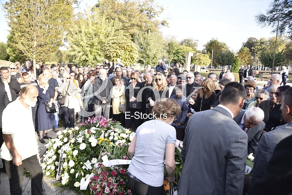 The funeral of actress Milena Dravic