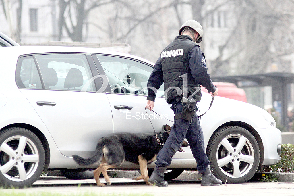 The arrest of the suspect 