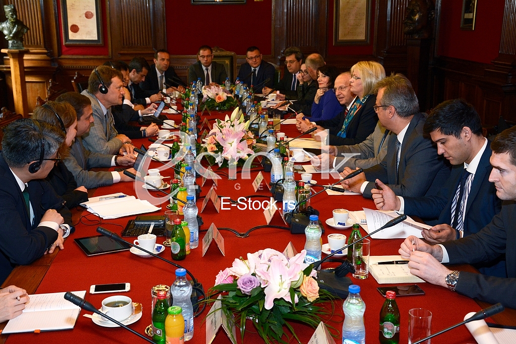 first official meeting International Monetary Fund with Serbia in the building of the National Bank of Serbia