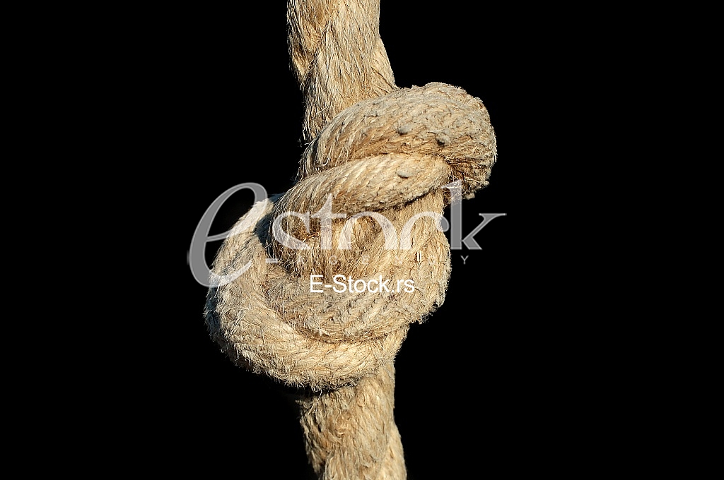 Rope with knot