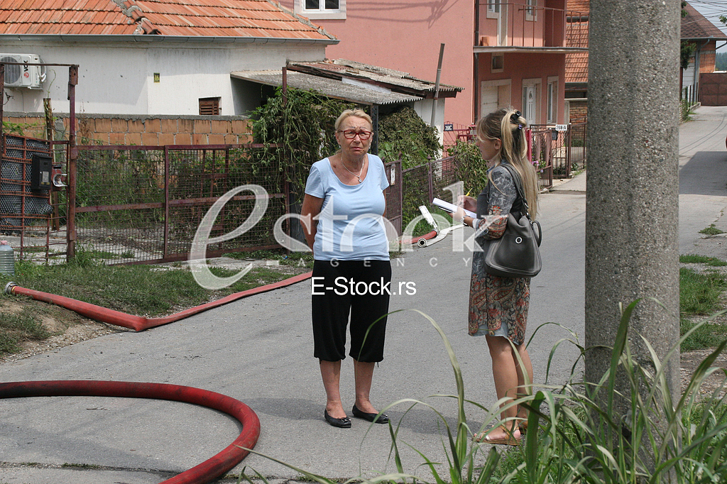 Burning a fire in the Zemun
