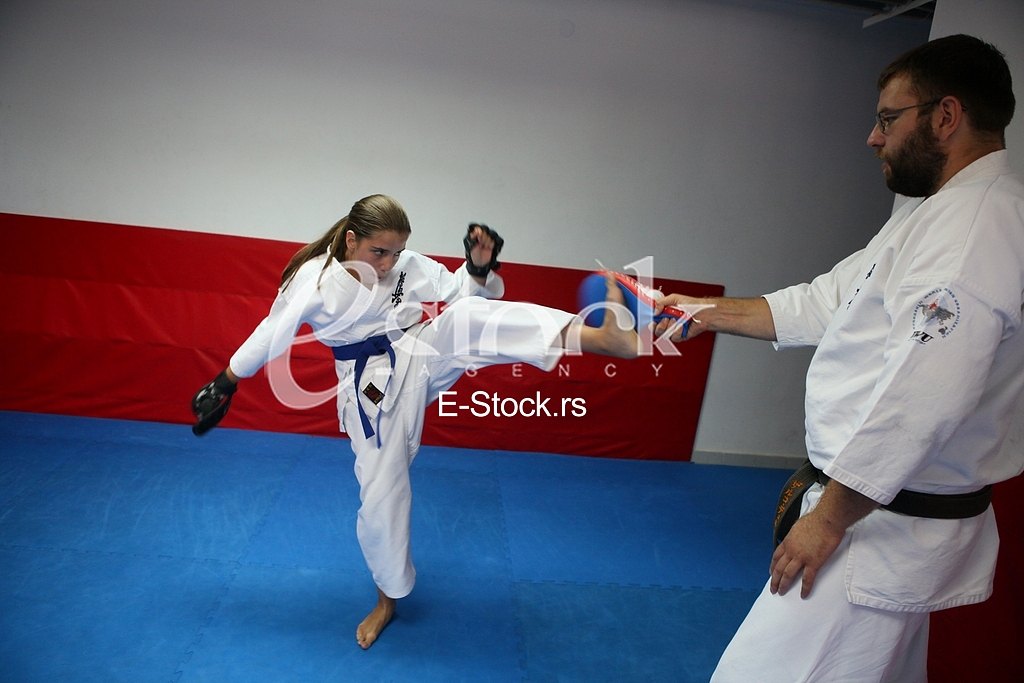 Training Kyokushin karate