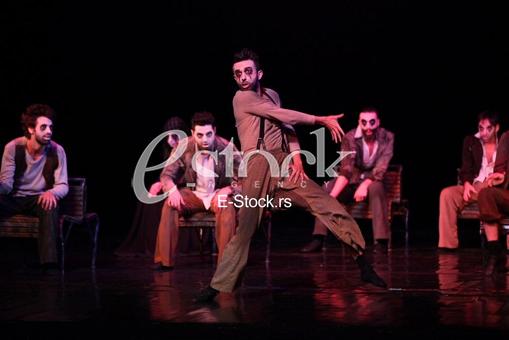 Ballet Who's singing there.ballet to the music by Vojislav Voki Kostic, DEDICATED TO THE ACTOR Dragan Nikolic.National Theatre.