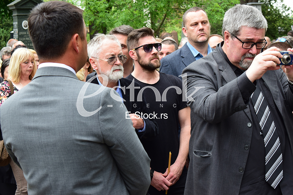 Sreten Karic funeral at New cemetery in Belgrade