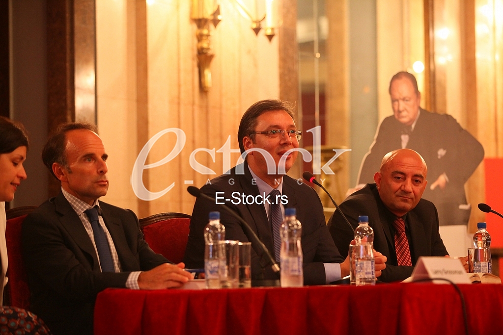 Serbian Prime Minister Aleksandar Vucic on the promotion of the book 