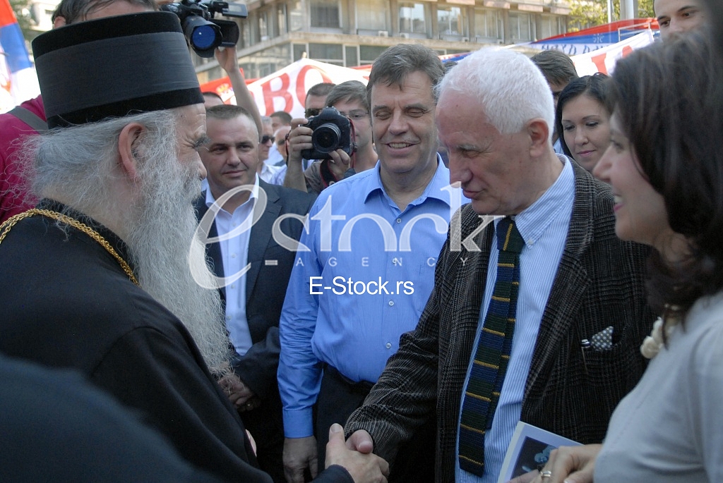 Protest gathering of Serbs from northern Kosovo