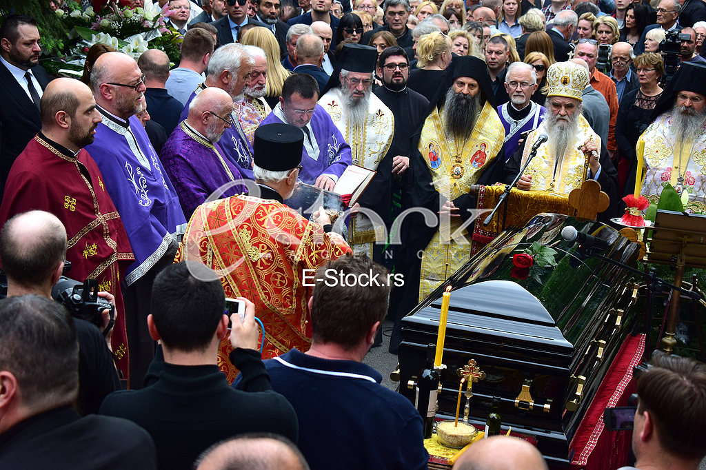 Sreten Karic funeral at New cemetery in Belgrade