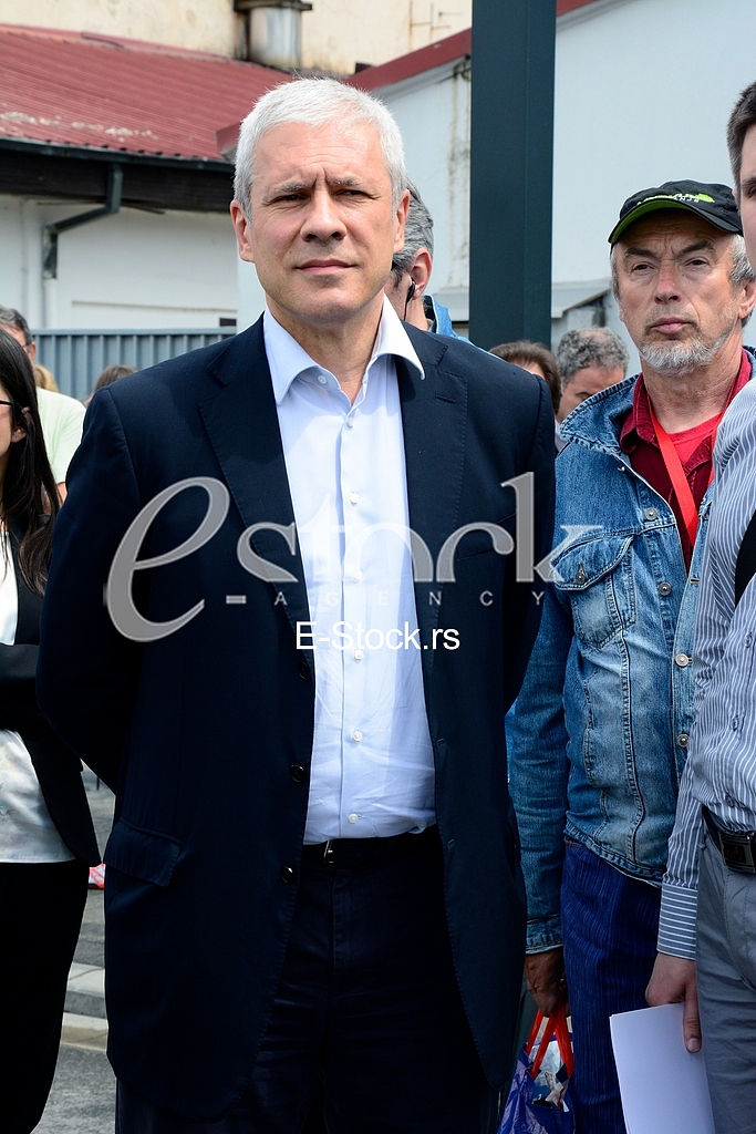 Meeting of the Democratic Party of Serbia in Hercegovacka street