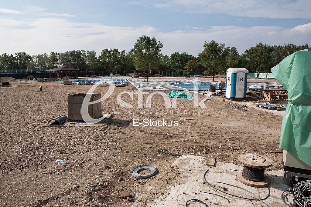 Aqua park construction site, Ada Ciganlija Aqua park construction site, Ada Ciganlija
