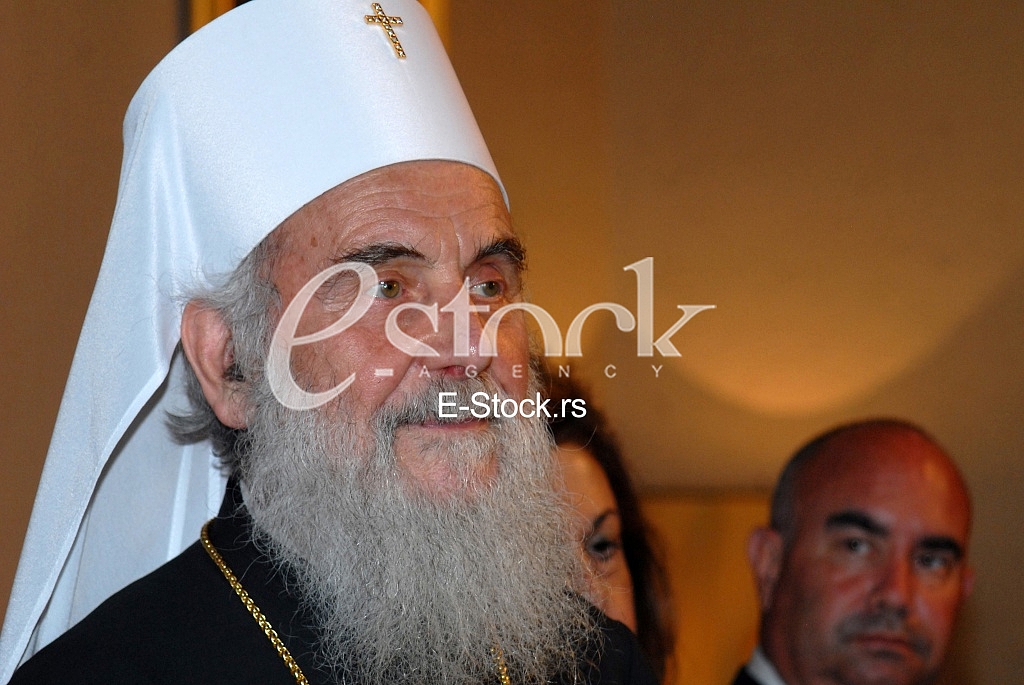 Serbian patriarch Irinej.