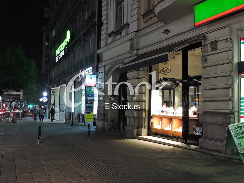 Captured jewelry store in Belgrade