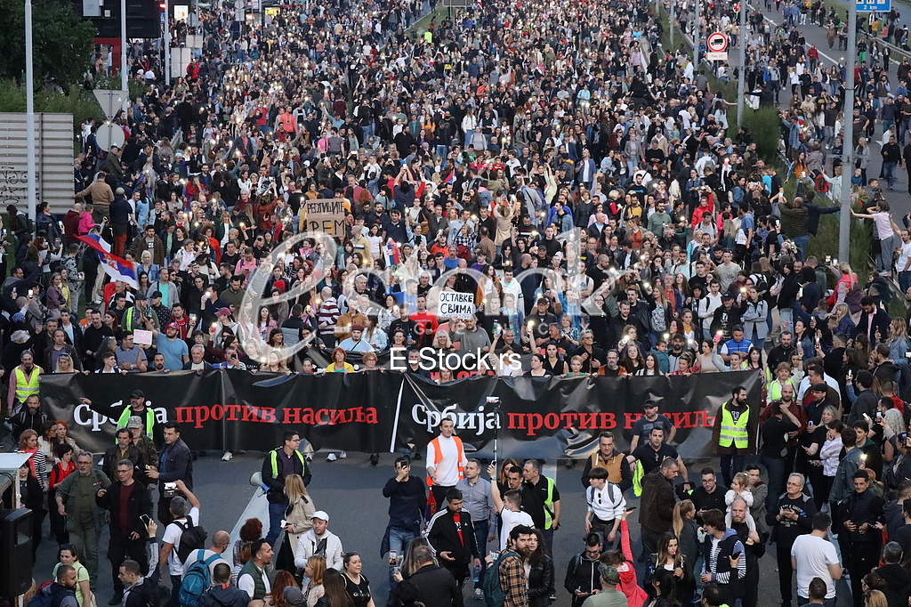 Protest Srbija protiv nasilja