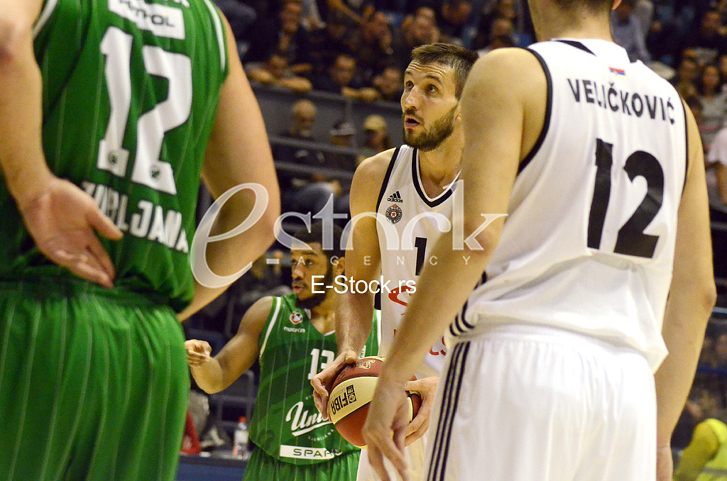 Basketball game between Partizan and Olimpija 