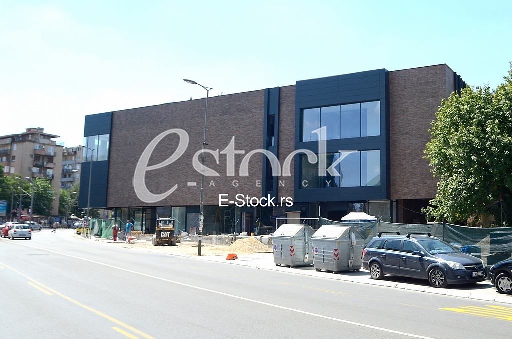 Works on the department store Beteks in Pozega street on Banovo brdo