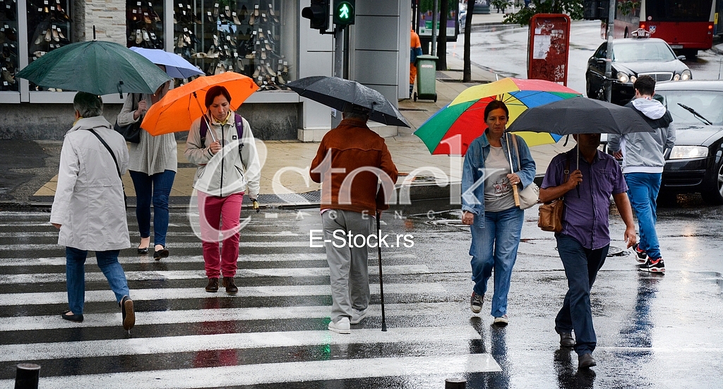 Rain in Belgrade, bad weather