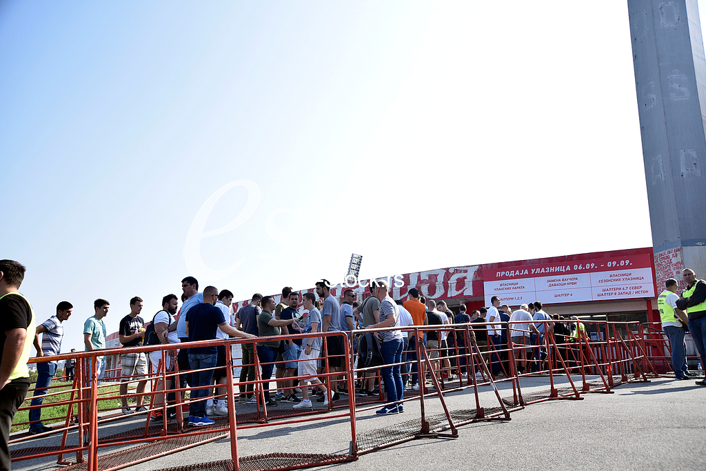 Selling tickets on stadium Marakana for the Champions League