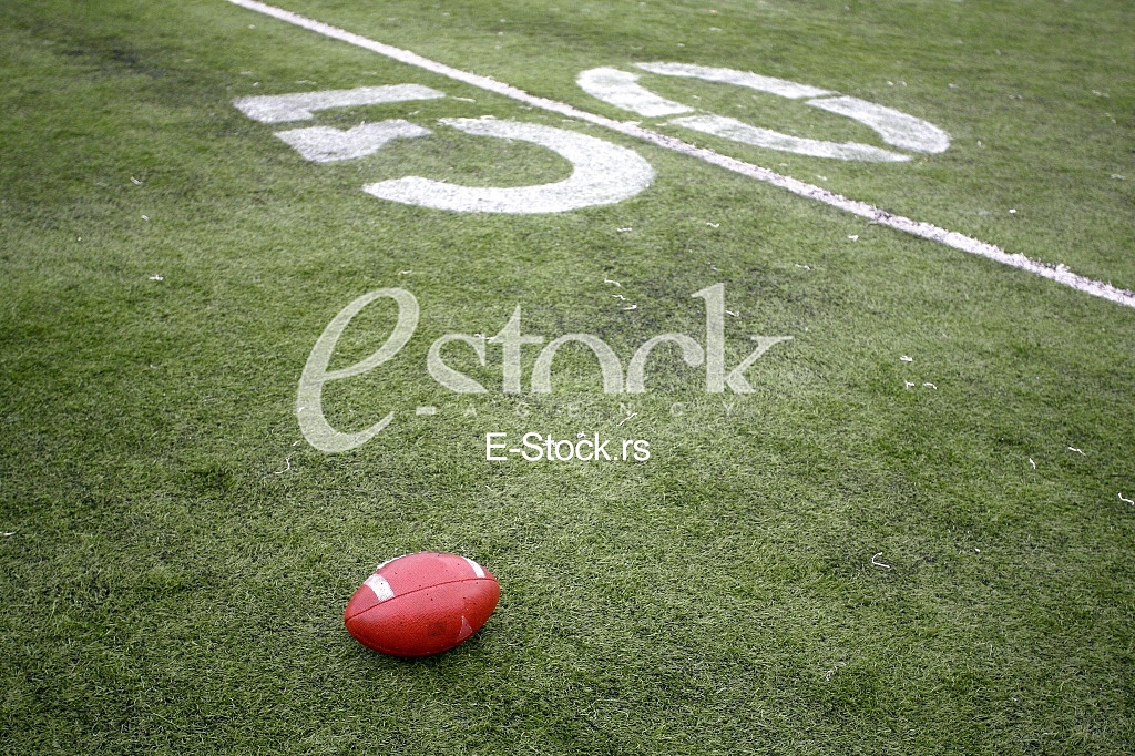 30, 40, & 50 Yard Line on American Football Field