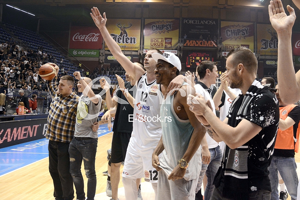  Partizan-Red Star, basketball derby game.