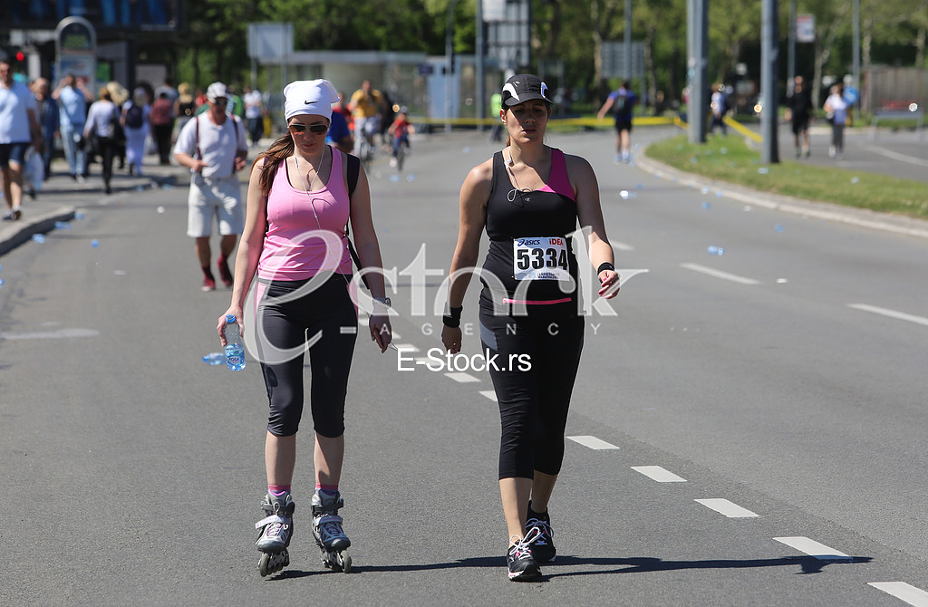 Street runners at 29th Belgrade marathon