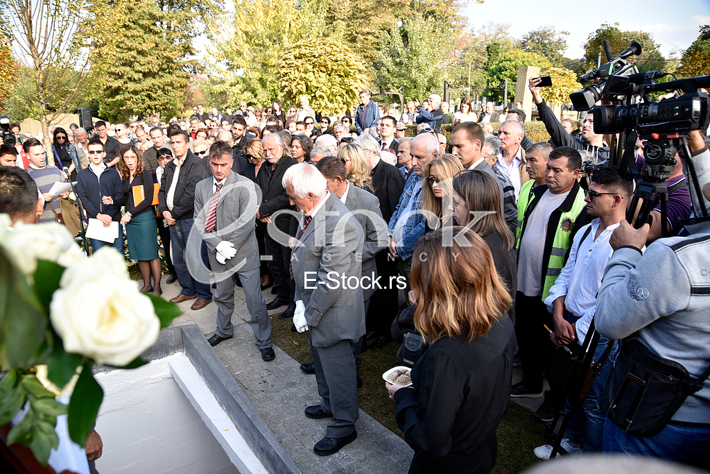 The funeral of actress Milena Dravic