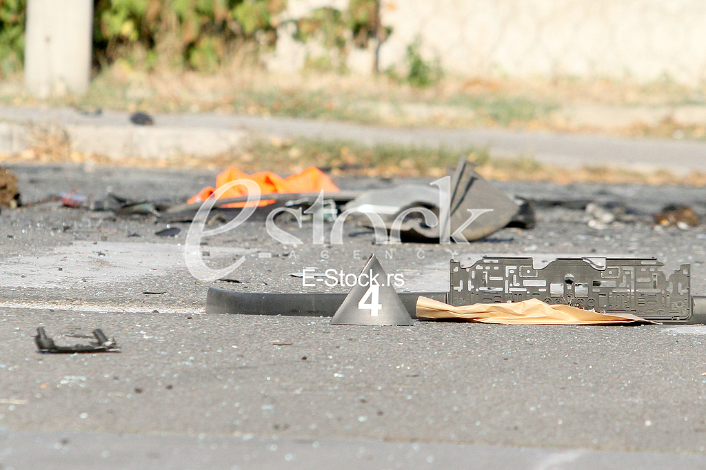 An explosion of a car in Vozdovac