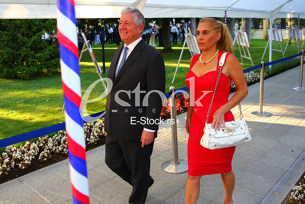 The traditional reception at the residence of the US ambassador