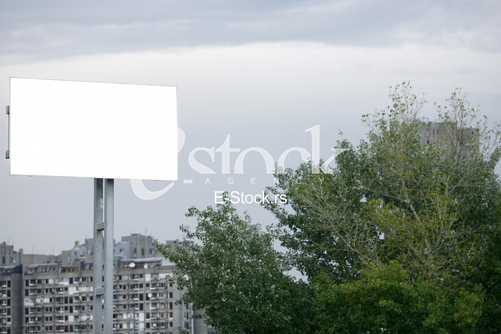 empty billboard for your ad