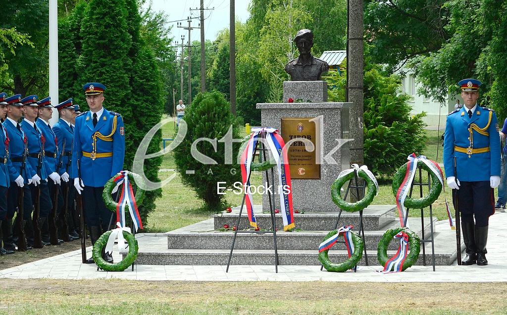 Debeljaca, unveiling of the monument to the hero of Kosara Tibor Cerna