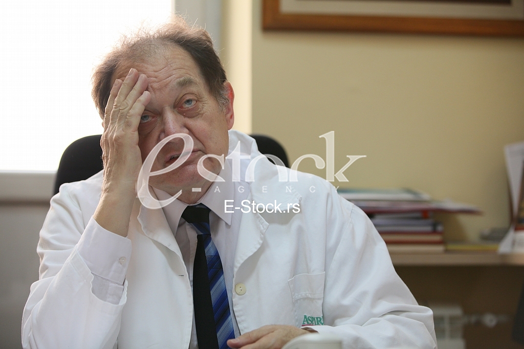 Dr Miljko Ristic.Interview for newspaper Serbia telegraph.Clinical centre Cardio.