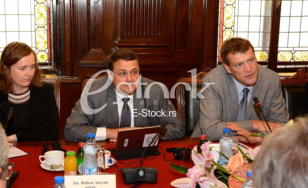 first official meeting International Monetary Fund with Serbia in the building of the National Bank of Serbia