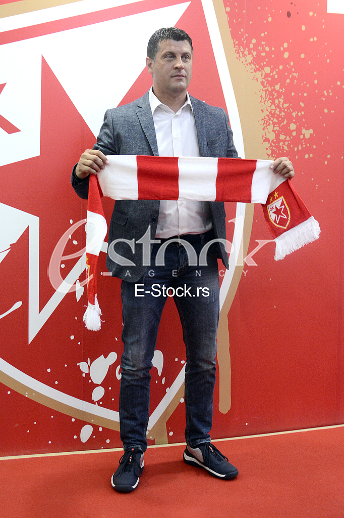 At a press conference at the 