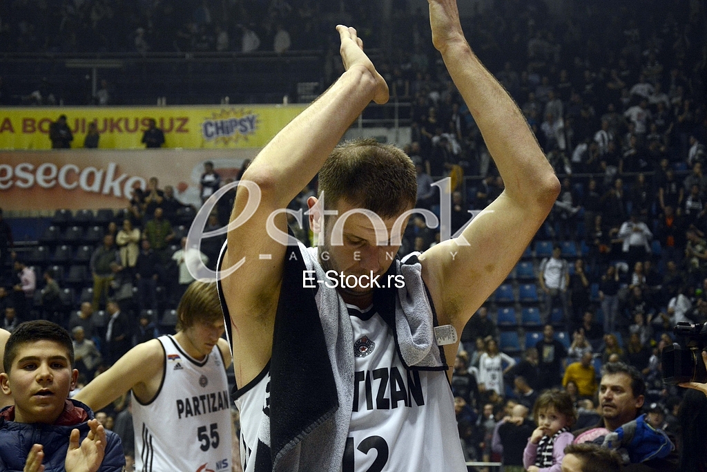 Partizan-Paok, (78:82), basketball game, FIBA league.