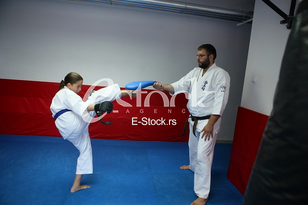 Training Kyokushin karate