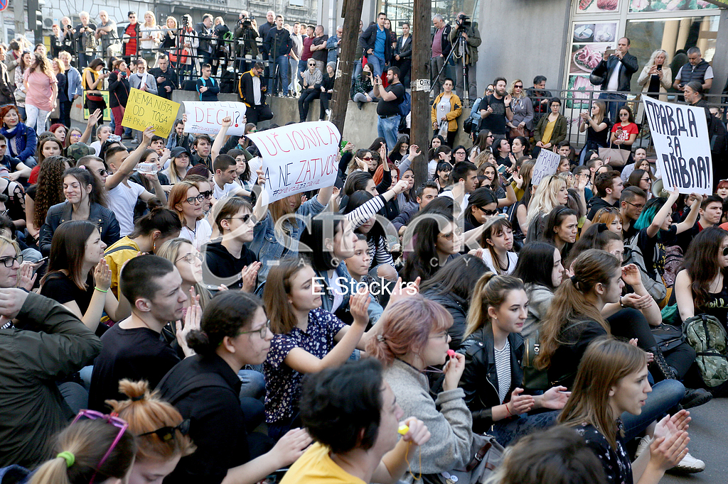 Protest ucenika Filoloske gimnazije