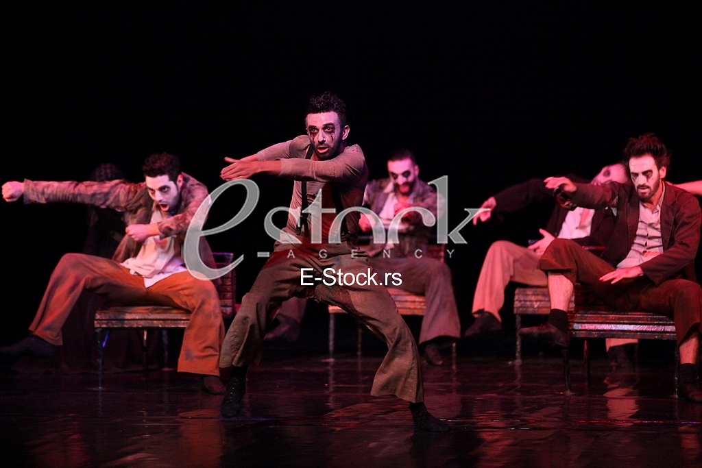 Ballet Who's singing there.ballet to the music by Vojislav Voki Kostic, DEDICATED TO THE ACTOR Dragan Nikolic.National Theatre.
